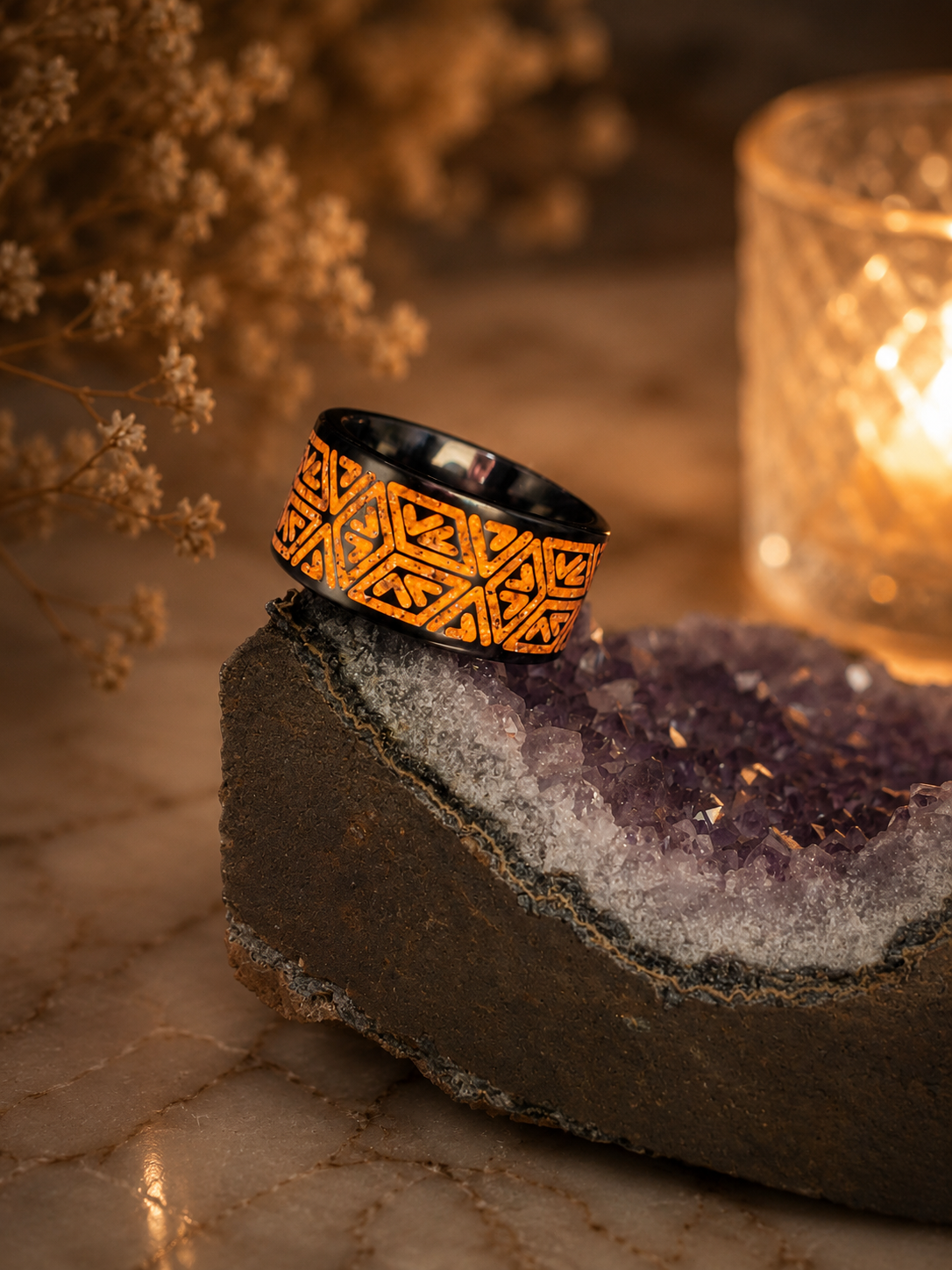 Aztec Titanium Orange Glow 11mm