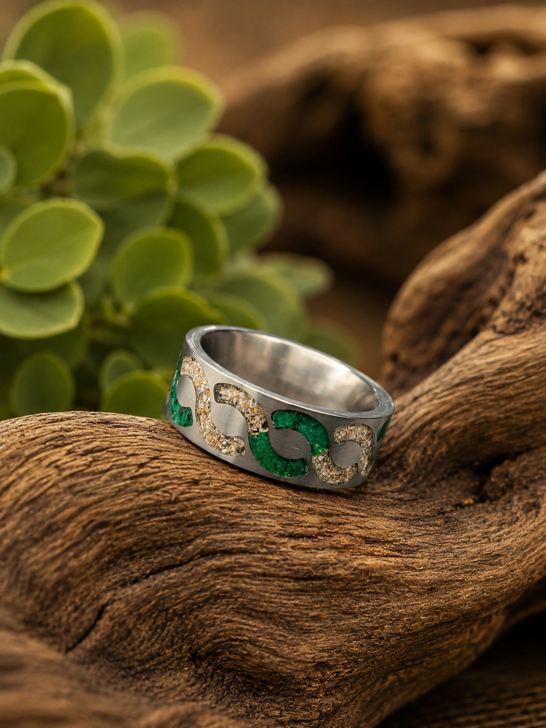 Celtic Titanium Malachite 8mm