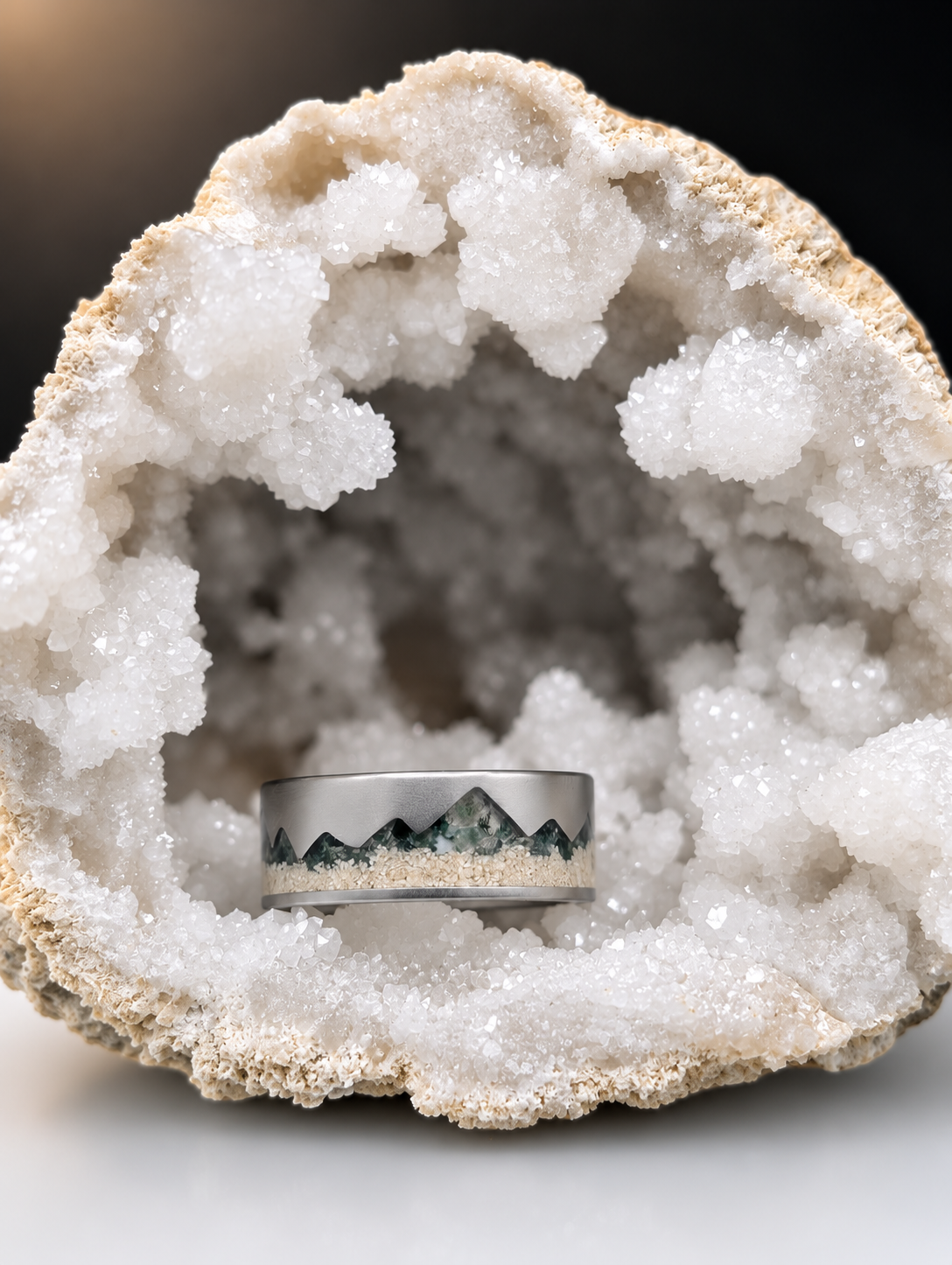 Titanium Moss Agate example